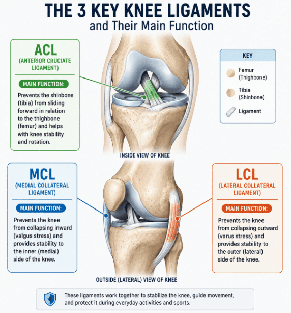 Knee injury types